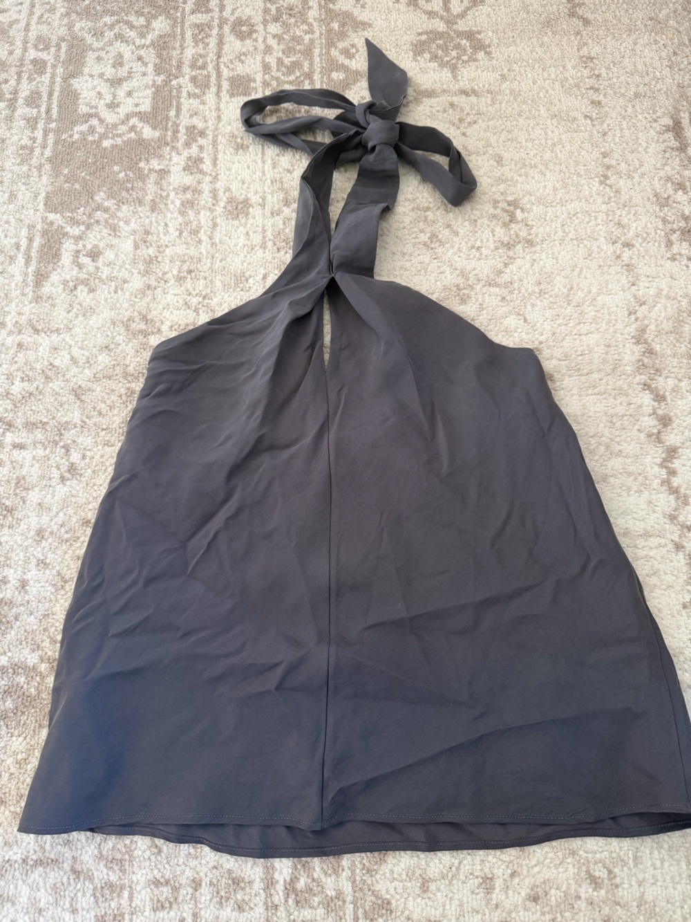 Women's Abercrombie & Fitch Black Halter Tie Neck Top